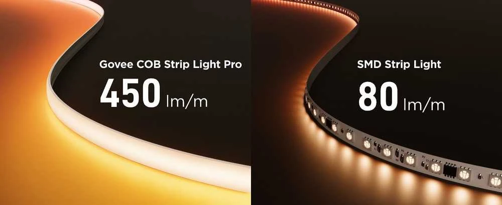 Govee H61E5 COB Strip Lights Pro 3m | Taśma LED | Wi-Fi, Bluetooth, RGBICW