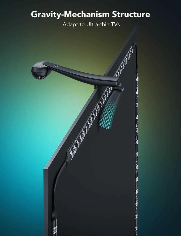 Govee H605C Envisual TV foninis apšvietimas T2 | LED juostelė | televizoriui 55-65 colių, RGBIC, Wi-Fi+Bluetooth