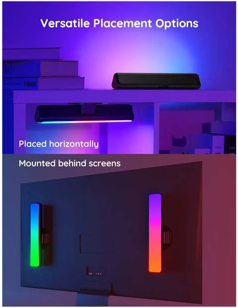 Govee H6056 Flow Plus | Lempa LED | RGBICWW, „Wi-Fi“, „Alexa“, „Google“.