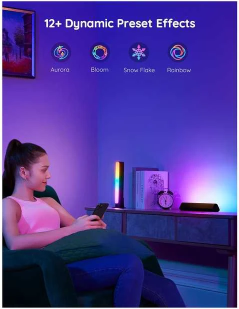 Govee H6056 Flow Plus | Lempa LED | RGBICWW, „Wi-Fi“, „Alexa“, „Google“.