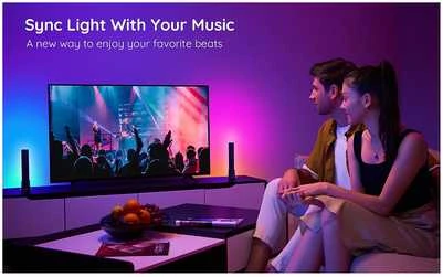 Govee H6056 Flow Plus | Lempa LED | RGBICWW, „Wi-Fi“, „Alexa“, „Google“.
