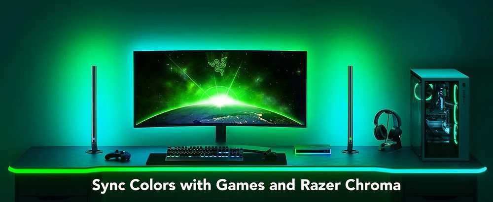 Govee H61C3 neoninis žaidimų stalo šviestuvas | LED juostelė | stalo apšvietimas, RGBIC