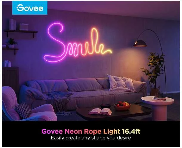 Govee H61D5 Neoniniai žibintai 2 5m | Oświetlenie LED | Matter, HomeKit, Google, Alexa, SmartThings