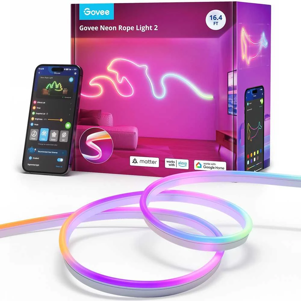 Govee H61D5 Neoniniai žibintai 2 5m | Oświetlenie LED | Matter, HomeKit, Google, Alexa, SmartThings