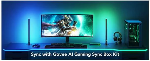 Govee H61C3 neoninis žaidimų stalo šviestuvas | LED juostelė | stalo apšvietimas, RGBIC