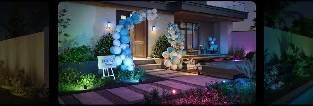 Outdoor Govee H7093 RGBICWW lauko prožektoriai | LED apšvietimas | Lauko, 750 lm, 2,4 GHz „Wi-Fi“ + „Bluetooth“