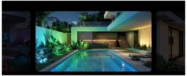 Outdoor Govee H7093 RGBICWW lauko prožektoriai | LED apšvietimas | Lauko, 750 lm, 2,4 GHz „Wi-Fi“ + „Bluetooth“