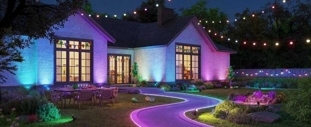 Outdoor Govee H7093 RGBICWW lauko prožektoriai | LED apšvietimas | Lauko, 750 lm, 2,4 GHz „Wi-Fi“ + „Bluetooth“