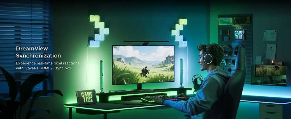 „Govee Pixel Light“ išmanioji stalinė lempa su „Wi-Fi“ / „Bluetooth“