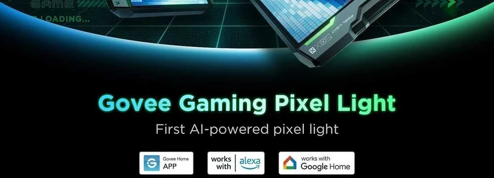 „Govee Pixel Light“ išmanioji stalinė lempa su „Wi-Fi“ / „Bluetooth“
