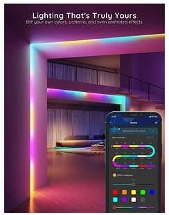 Govee H618C Basic LED juostinis šviestuvas 10m | Taśma LED | Wi-Fi, Bluetooth, RGBIC