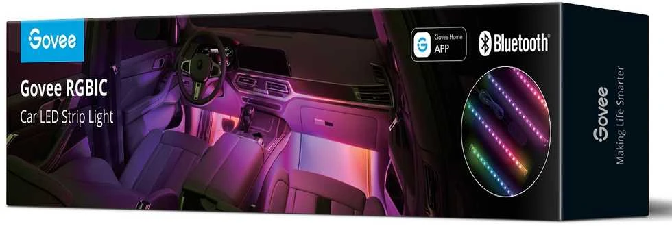 Govee H7090 | Automobilio salono apšvietimas | RGBIC