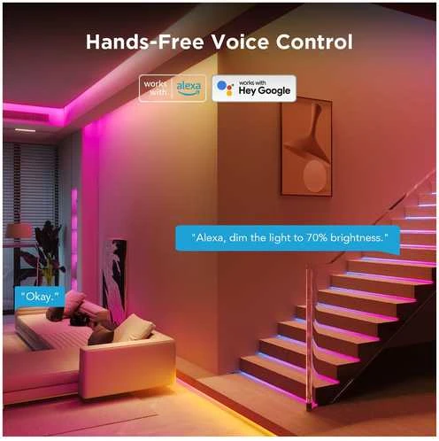 „Govee Strip Light S“ segmentuota išmanioji juostelės formos šviesa su „Wi-Fi“ / „Bluetooth“ 36 W