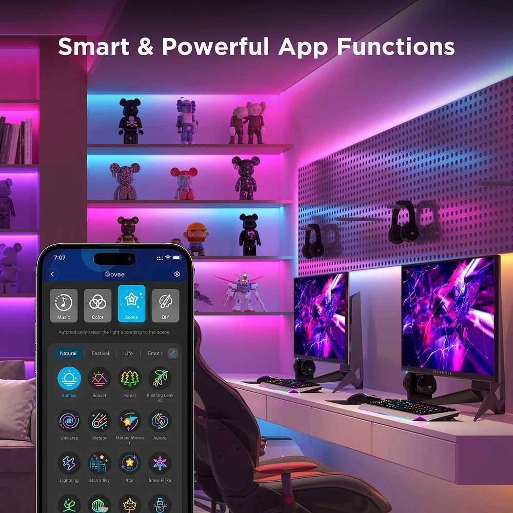 Govee H612A 5m | LED juostelė | Wi-Fi, Bluetooth, RGBIC