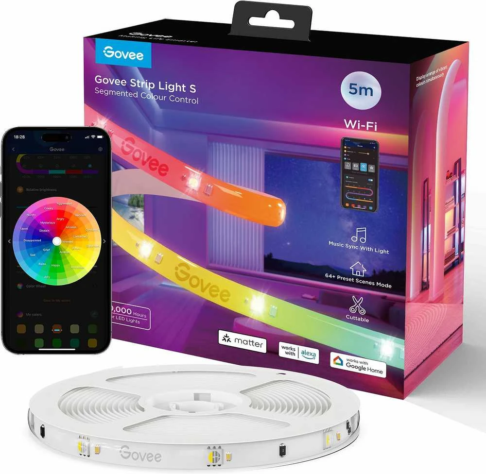 Govee H612A 5m | LED juostelė | Wi-Fi, Bluetooth, RGBIC