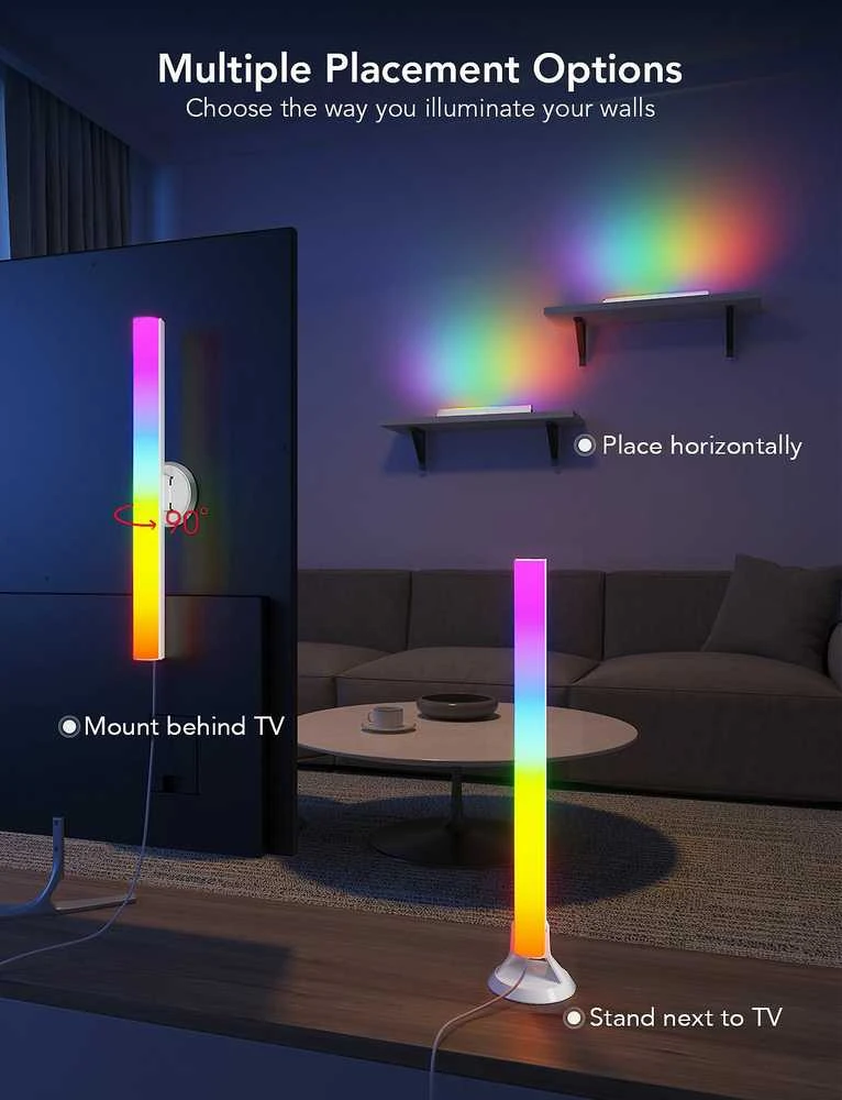 Govee H6046 TV šviesos juostos | Oświetlenie LED | RGBIC, 2,4 GHz Wi-Fi, Bluetooth