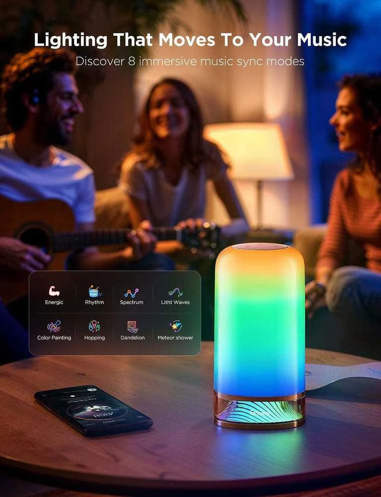 Govee H6022 išmanioji stalinė lempa su „Wi-Fi“ / „Bluetooth“