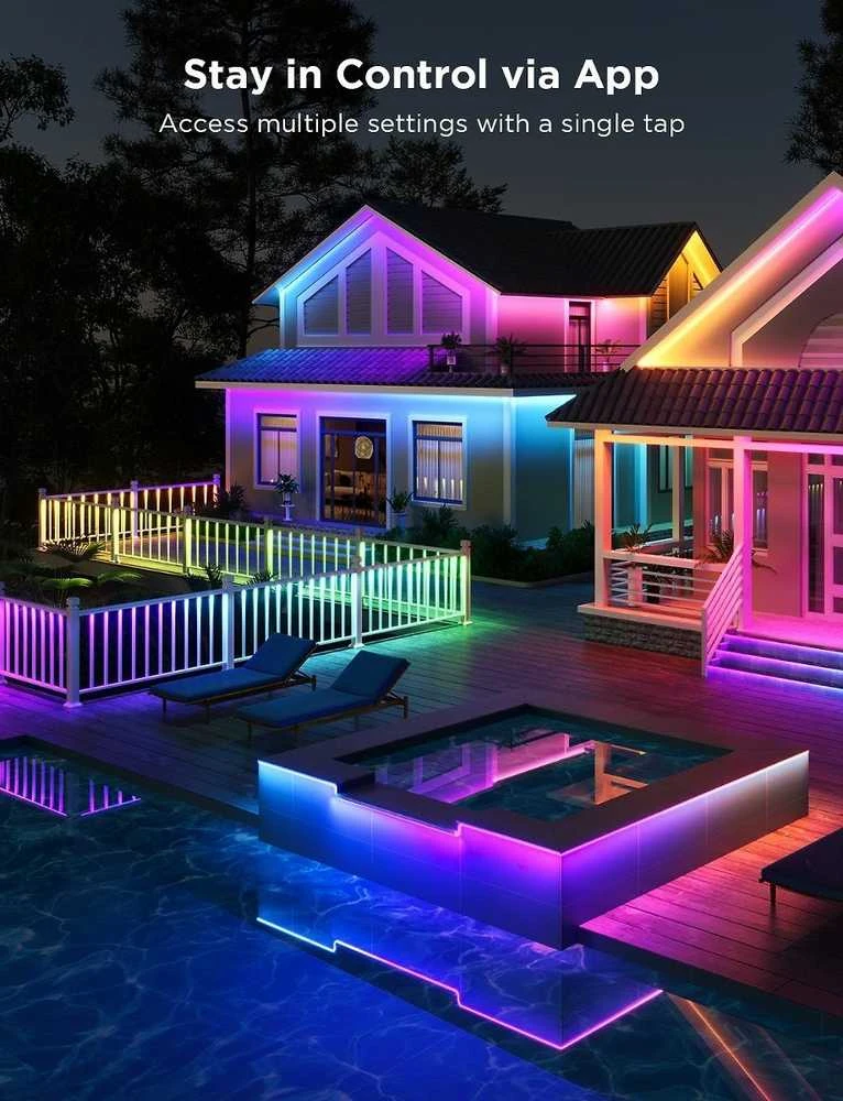Govee H70A1 Outdoor Strip Light Pro 10m | Taśma LED | „Wi-Fi“, „Bluetooth“, RGBICWW