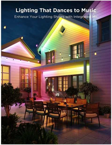 Govee H70A1 Outdoor Strip Light Pro 10m | Taśma LED | „Wi-Fi“, „Bluetooth“, RGBICWW