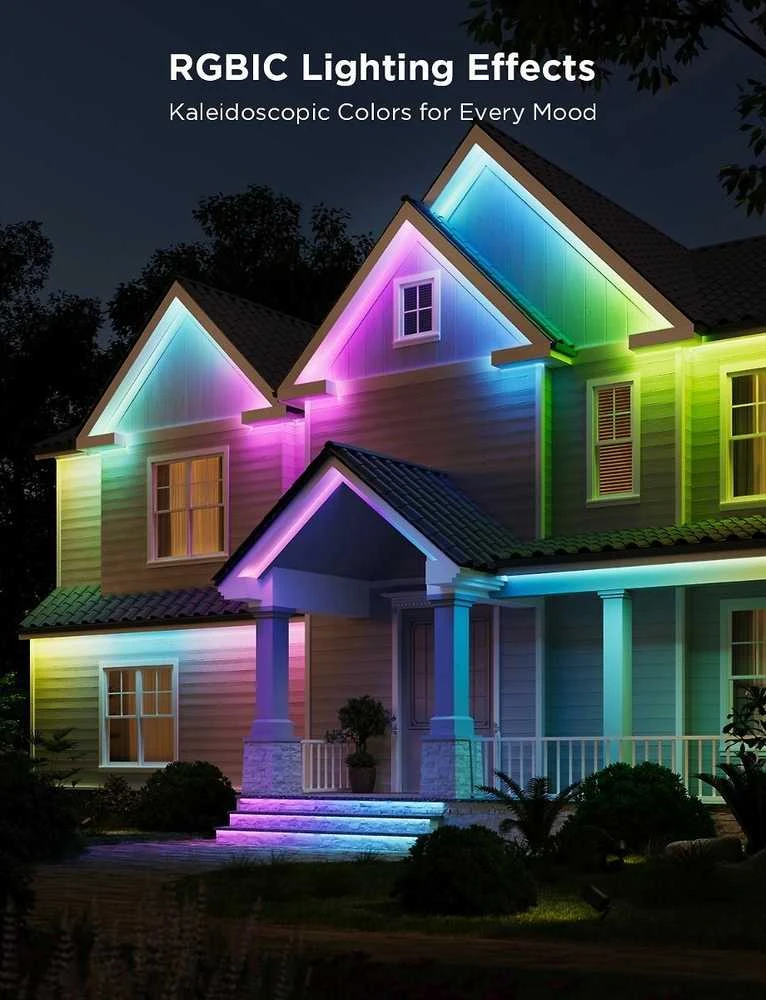 Govee H70A1 Outdoor Strip Light Pro 10m | Taśma LED | „Wi-Fi“, „Bluetooth“, RGBICWW