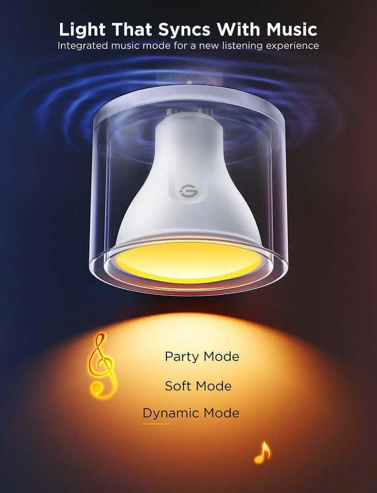 Govee RGBWW išmanioji 4.8W LED lemputė GU10 2vnt.