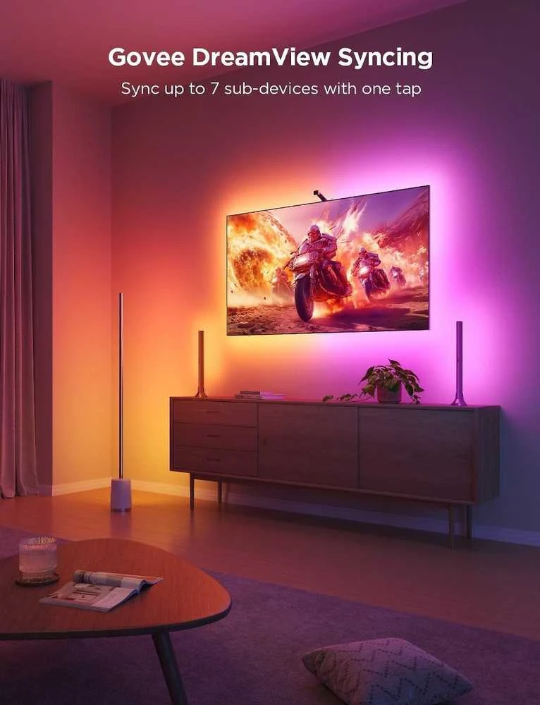 Govee H6097 TV Backlight 3 Lite | pašvietimas dla TV 40-50 cali, RGBICW, Wi-Fi+Bluetooth