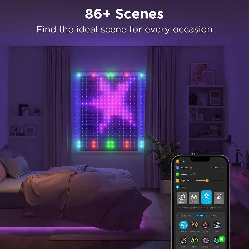 Govee H70BC išmanioji šviesų girlianda su „Wi-Fi“ / „Bluetooth“