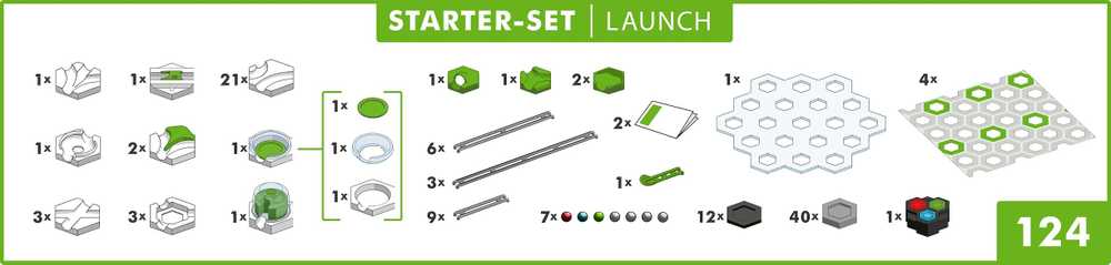 Ravensburger GraviTrax POWER startinis rinkinys „Launch“, nuo 8 m.