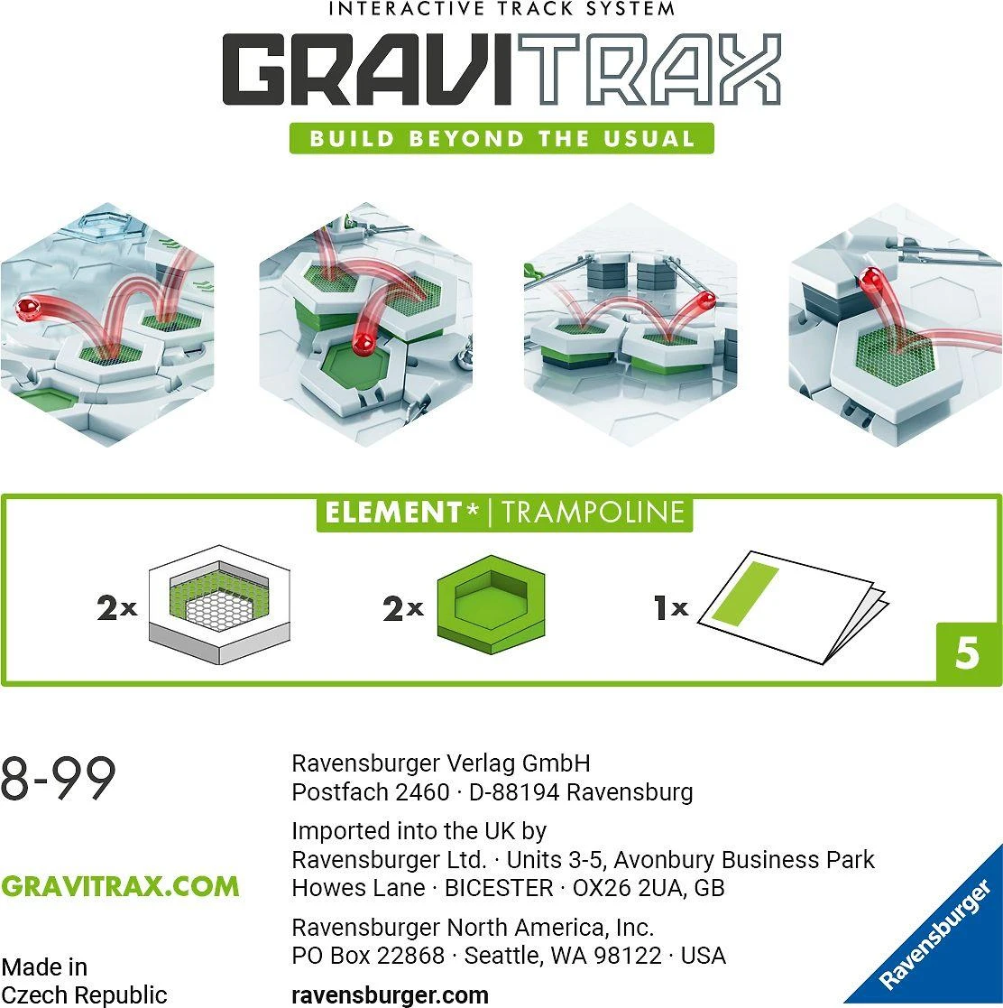 Ravensburger GraviTrax - išsiplečiantis batutas (10922417)