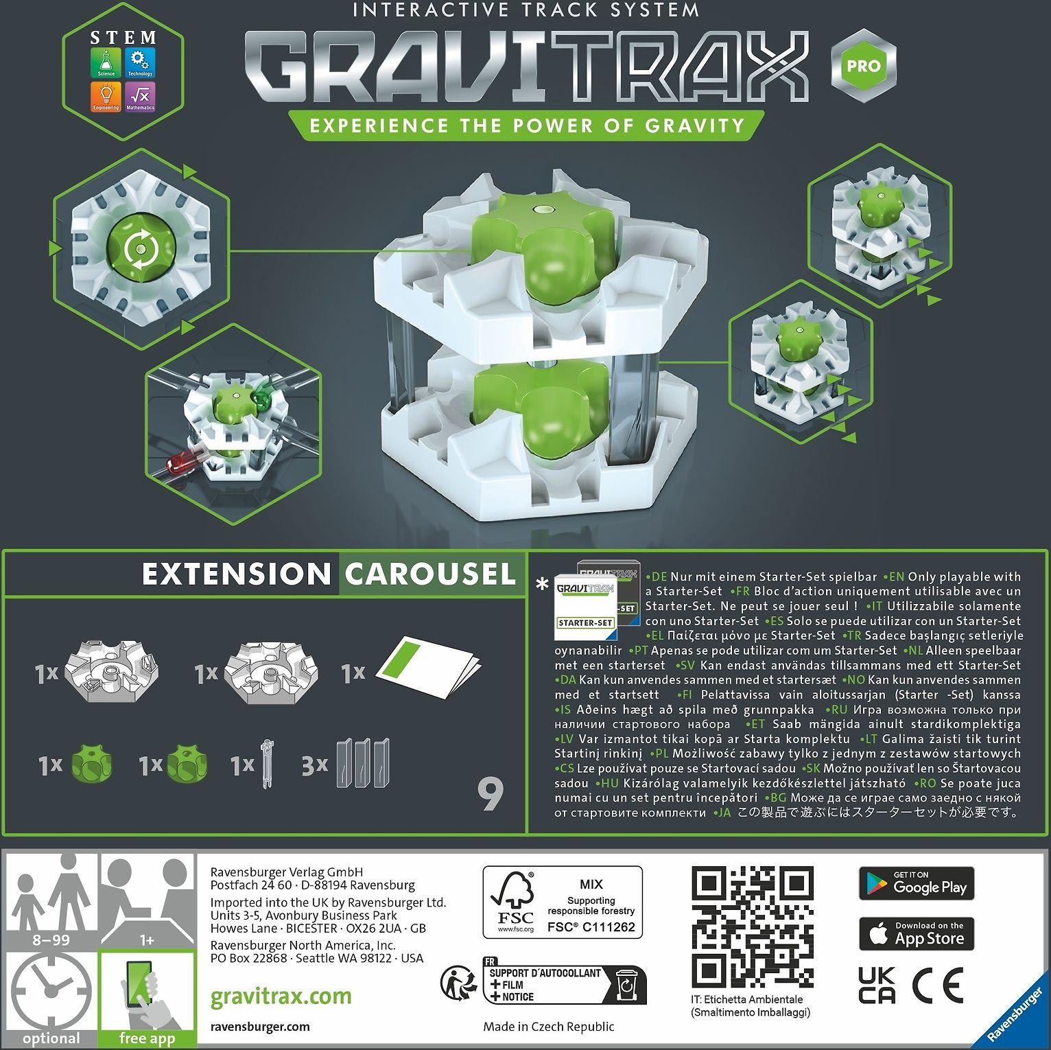 Ravensburger GraviTrax PRO priedas „Carousel“, nuo 8 m.
