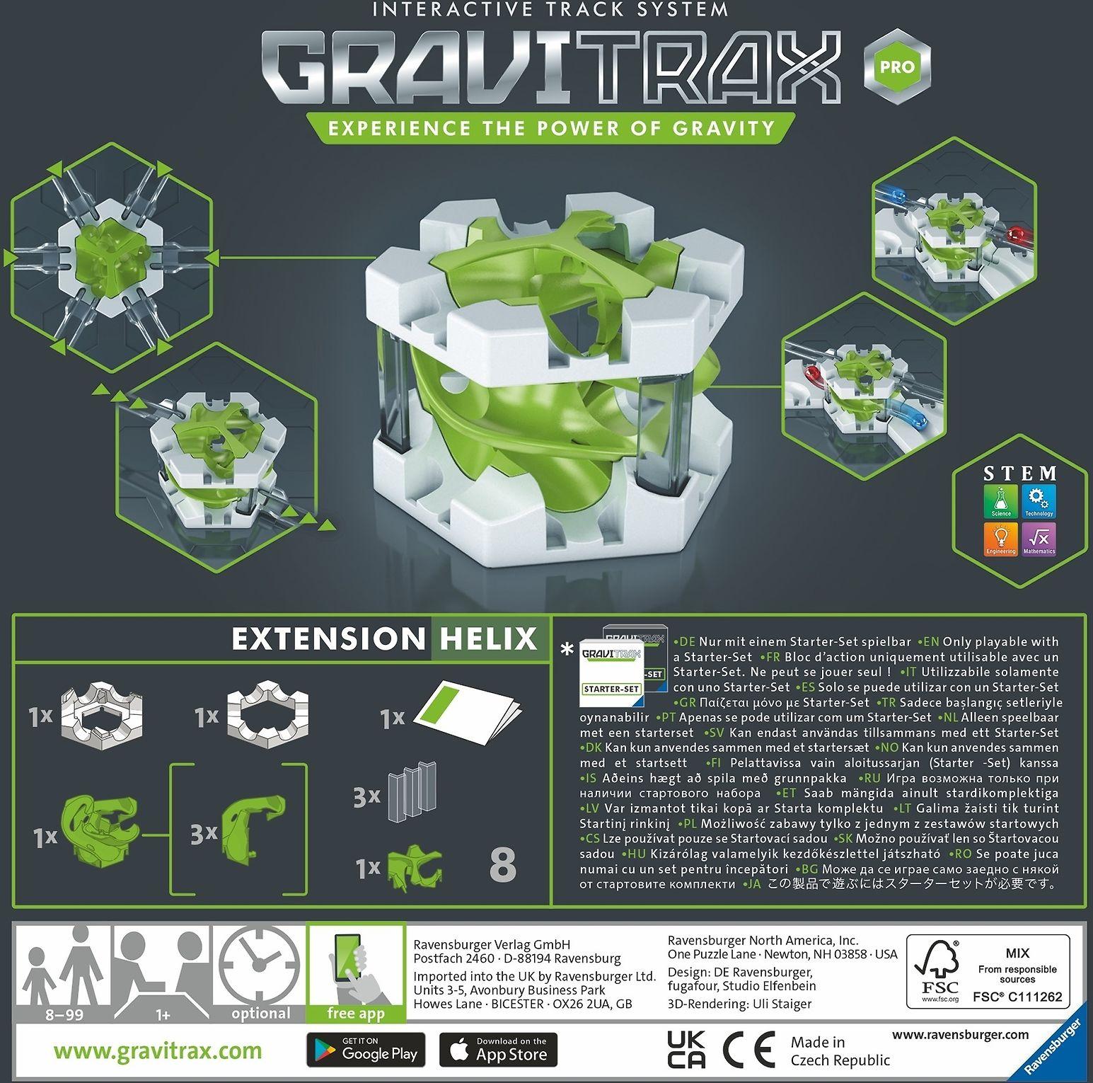 Ravensburger GraviTrax PRO priedas „Helix“, nuo 8 m.