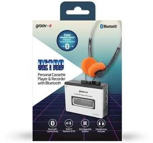 Groov-e PS530SR kannettava kasettisoitin Bluetoothilla