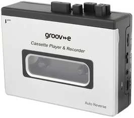 Groov-e PS530SR kannettava kasettisoitin Bluetoothilla