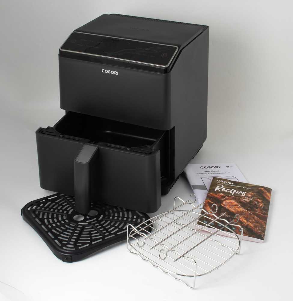 Gruzdintuvė Cosori Dual Blaze airfrier, tamsiai pilka