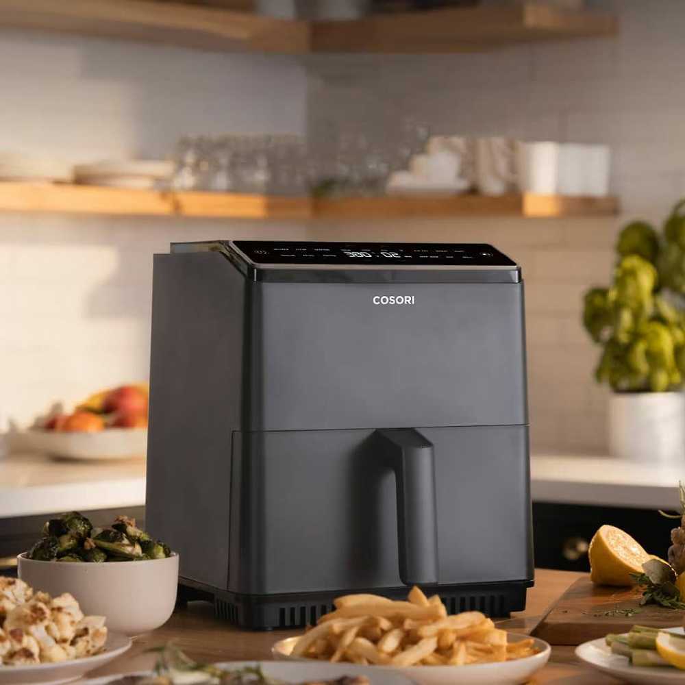 Gruzdintuvė Cosori Dual Blaze airfrier, tamsiai pilka
