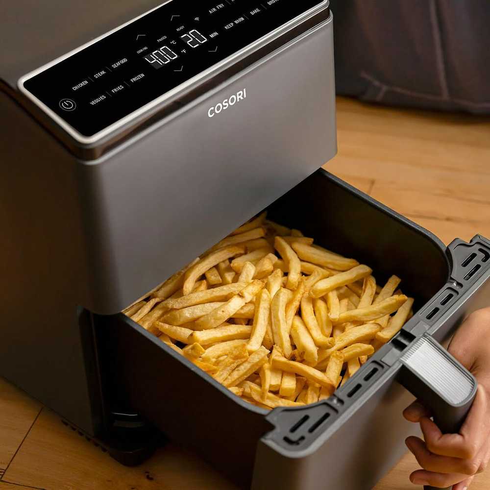 Gruzdintuvė Cosori Dual Blaze airfrier, tamsiai pilka
