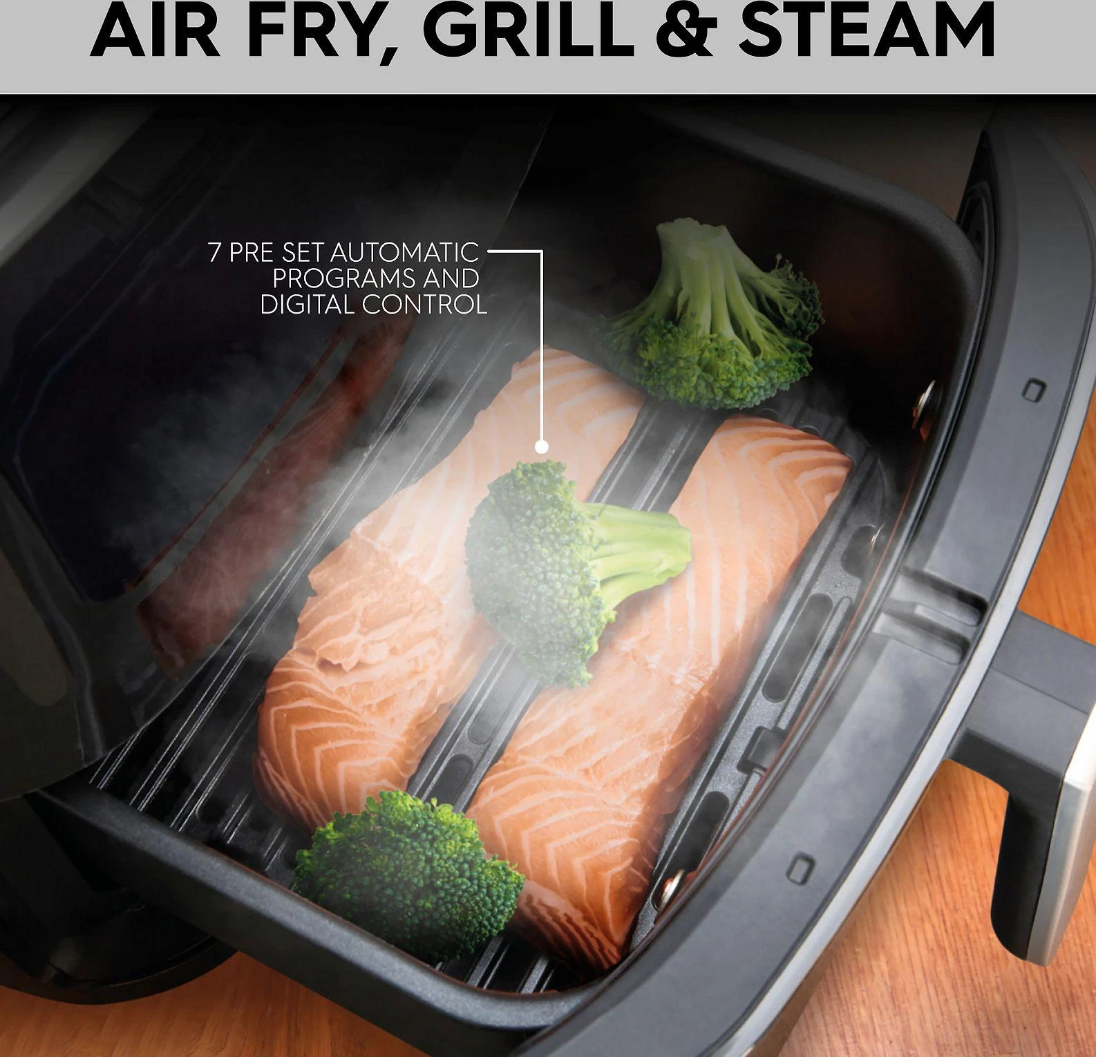 Gruzdintuvė SEB OBH Nordica FW2018S0, Hot air fryer, 6.5 L, 8 person(s), 60 min, Single, Juodas
