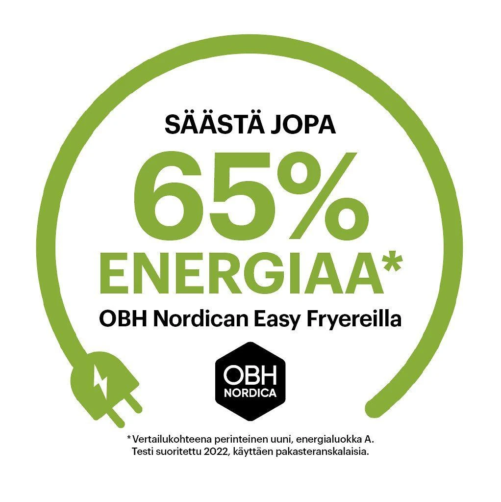 Gruzdintuvė SEB OBH Nordica FW2018S0, Hot air fryer, 6.5 L, 8 person(s), 60 min, Single, Juodas