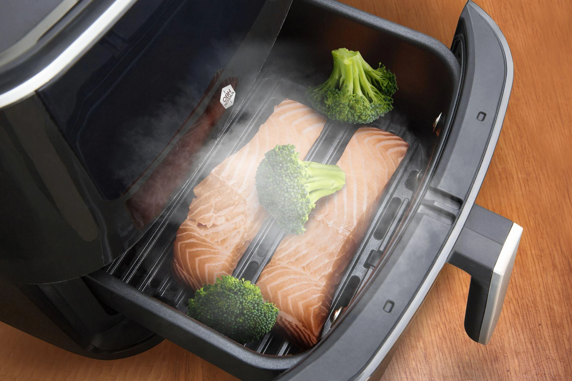 Gruzdintuvė SEB OBH Nordica FW2018S0, Hot air fryer, 6.5 L, 8 person(s), 60 min, Single, Juodas