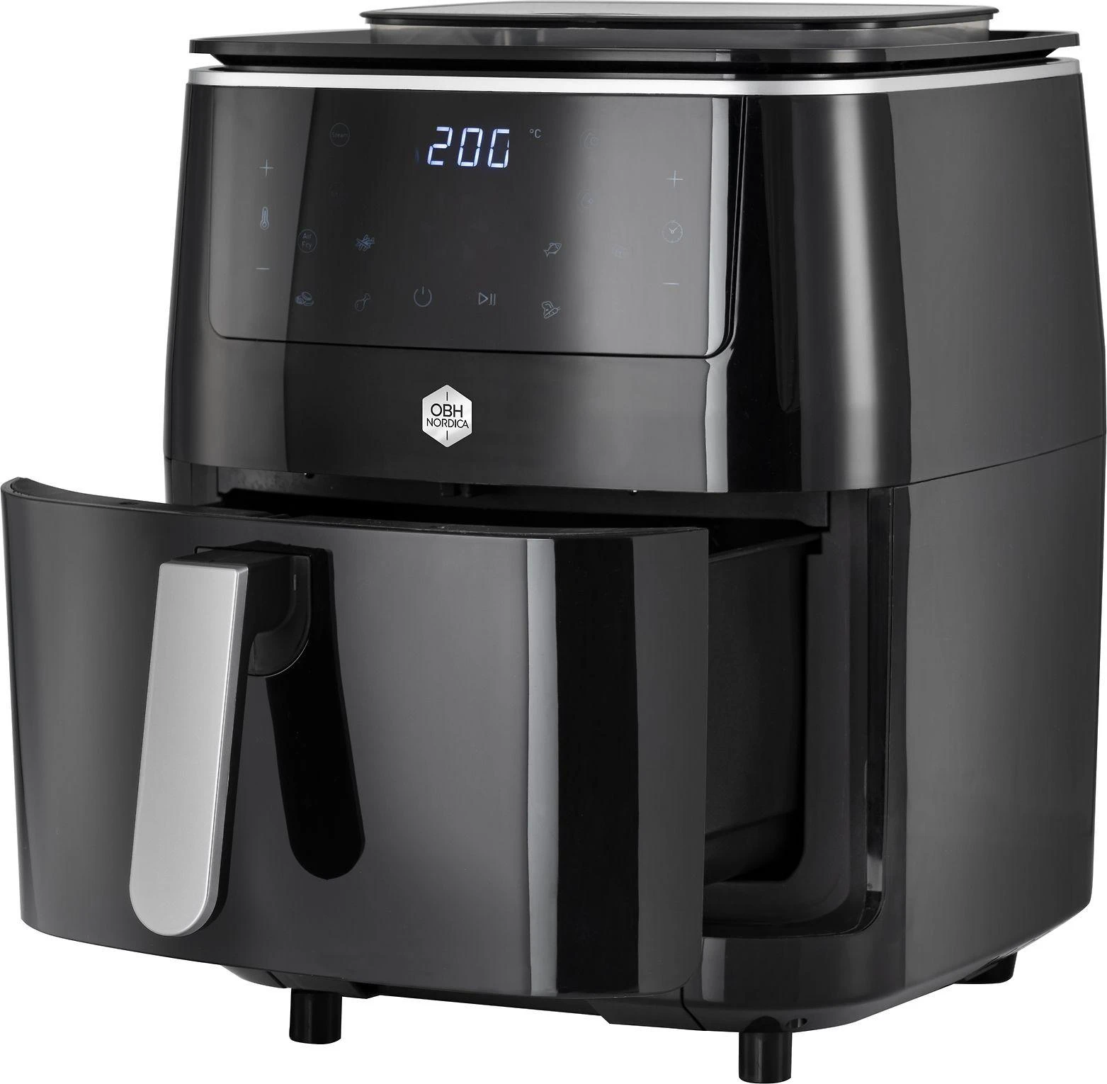 Gruzdintuvė SEB OBH Nordica FW2018S0, Hot air fryer, 6.5 L, 8 person(s), 60 min, Single, Juodas