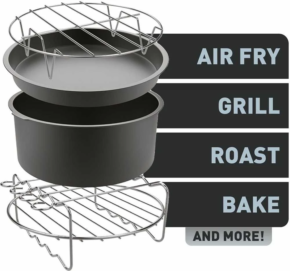 Gruzdintuvė OBH Nordica/Tefal Easy Fry priedų rinkinys, skirtas OBH Nordica XXL airfryer modeliams