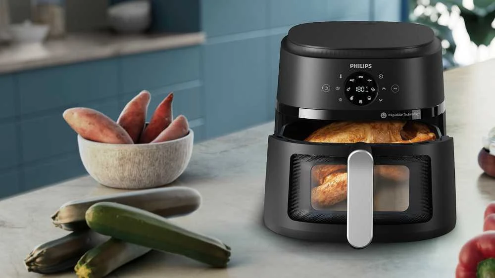 Philips 2000 serijos 6,2 l oro gruzdintuvė, sidabrinės spalvos (NA231/00)