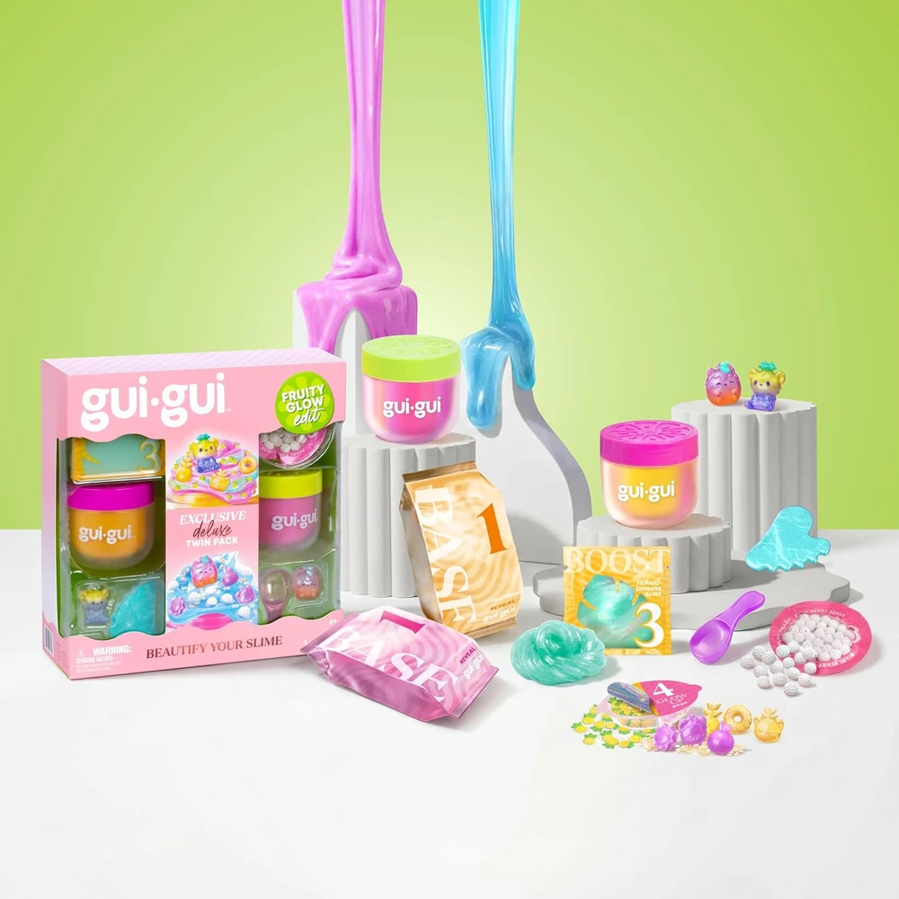 Gui Gui Kūrybinis gleivių rinkinys DELUXE Fruity Glow, 2vnt