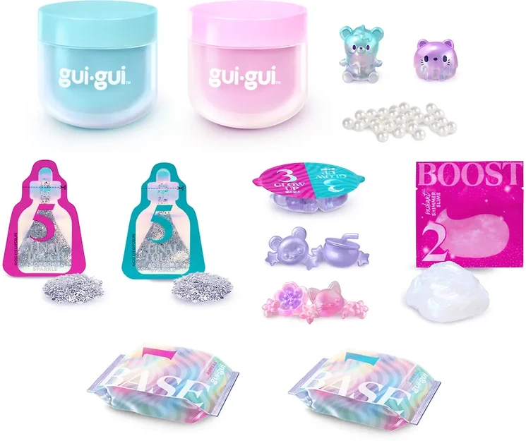 Gui Gui Kūrybinis gleivių rinkinys DELUXE Shimmer Slime, 2vnt