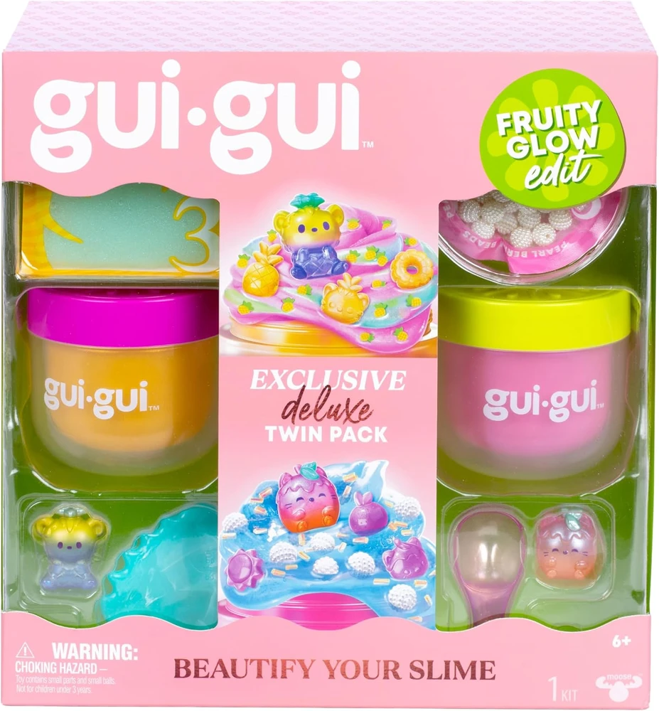 Gui Gui Kūrybinis gleivių rinkinys DELUXE Fruity Glow, 2vnt