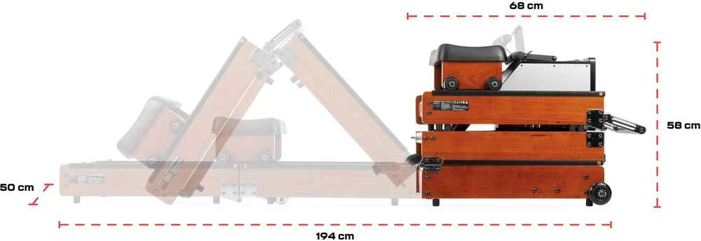 Irklavimo treniruoklis GYMSTICK GR8.0 ROWER
