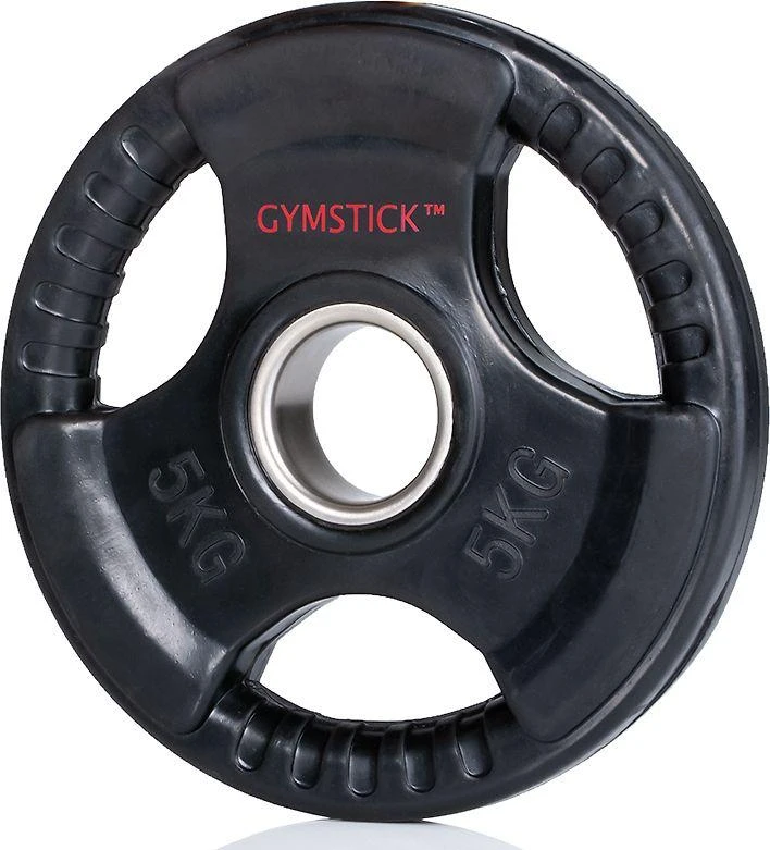 Olimpiniai svarmenys GYMSTICK Rubber 1,25-25kg (Svoris: 25 kg)