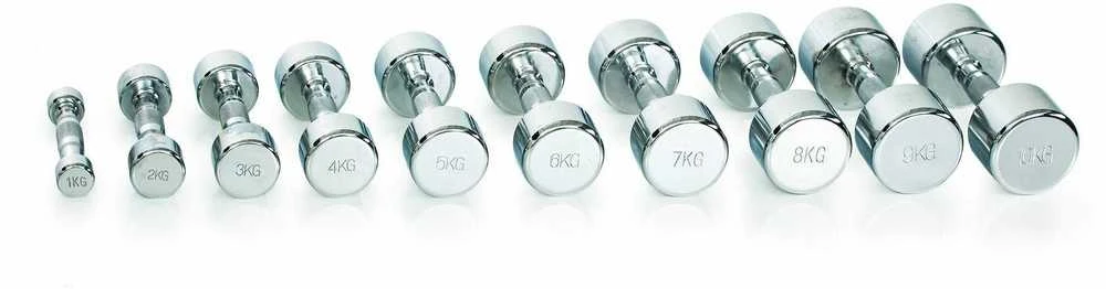 Svarmuo / hantelis GYMSTICK Pro Chrome Dumbbell (0,5–10 kg) (Svoris: 2kg)