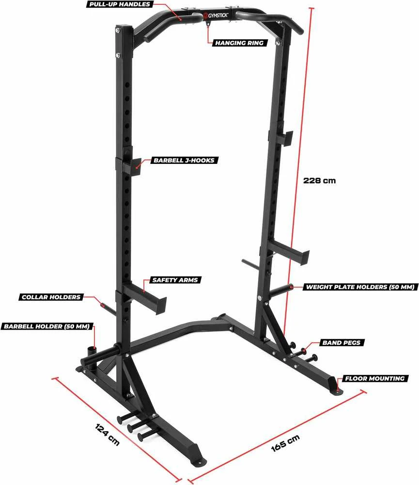 Jėgos stovas GYMSTICK Half-Power Rack