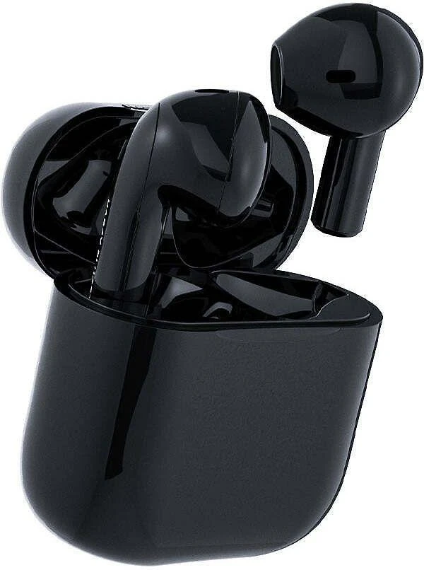 Happy Plugs Joy Belaidės ausinės, juodos spalvos